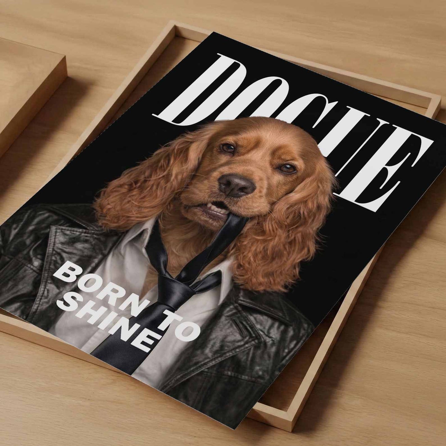 Fashion Cocker Spaniel, Vertical, Art Print