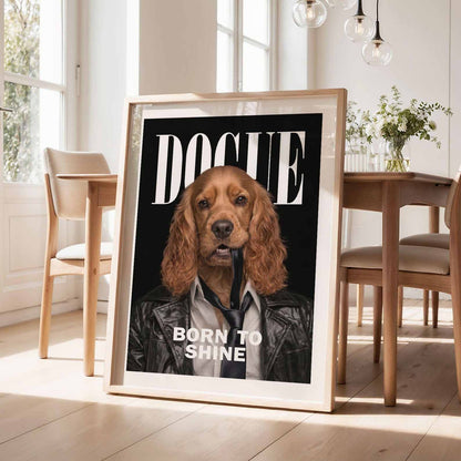 Fashion Cocker Spaniel, Vertical, Framed Art