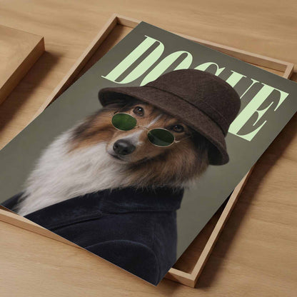 Fashion Collie I N, Vertical, Art Print