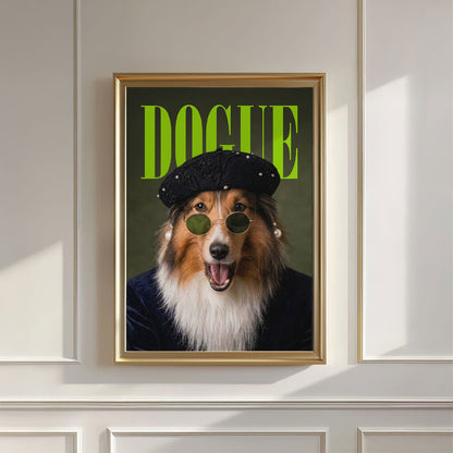 Fashion Collie N, Vertical, Wall Art