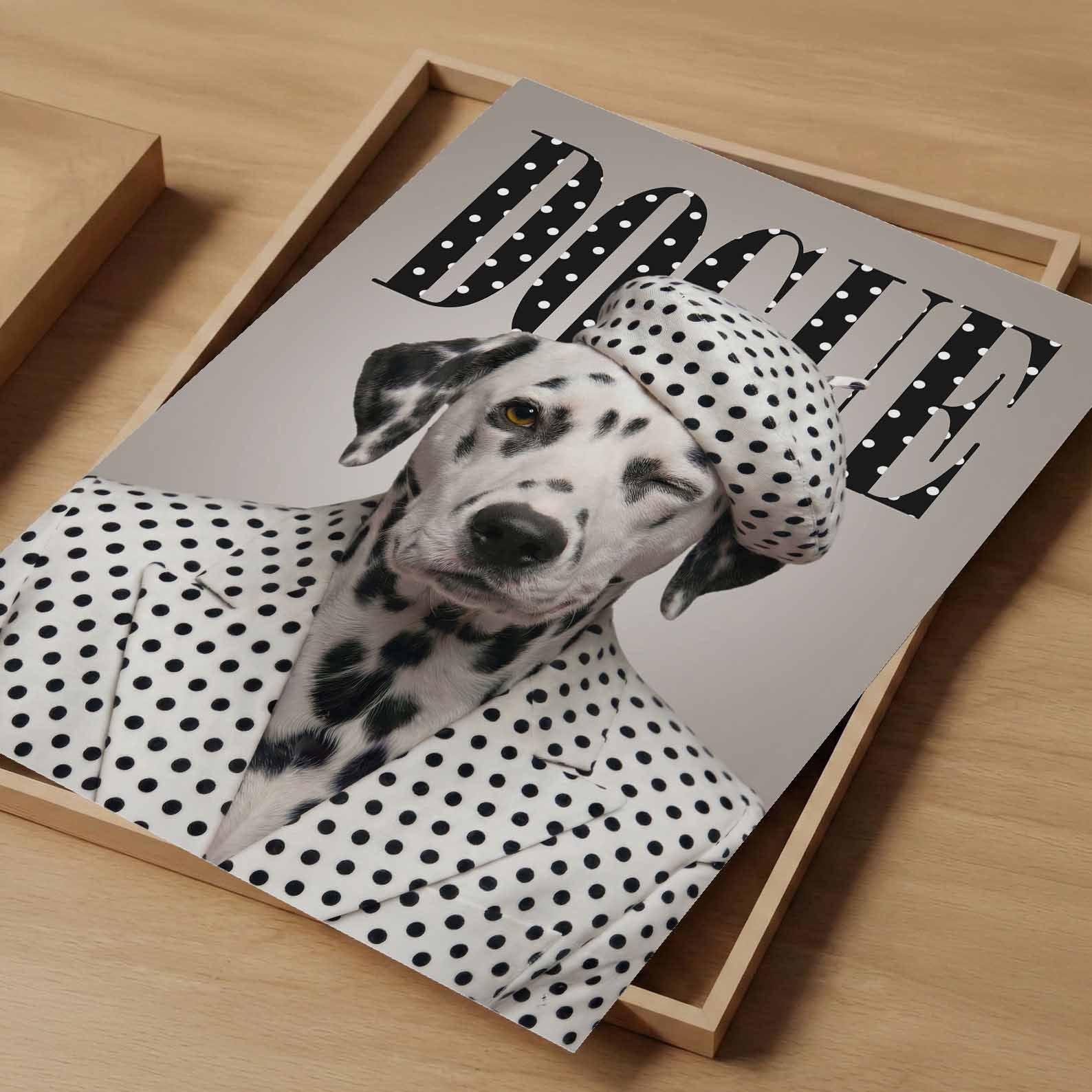 Fashion Dalmatian, Vertical, Art Print