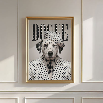 Fashion Dalmatian, Vertical, Wall Art
