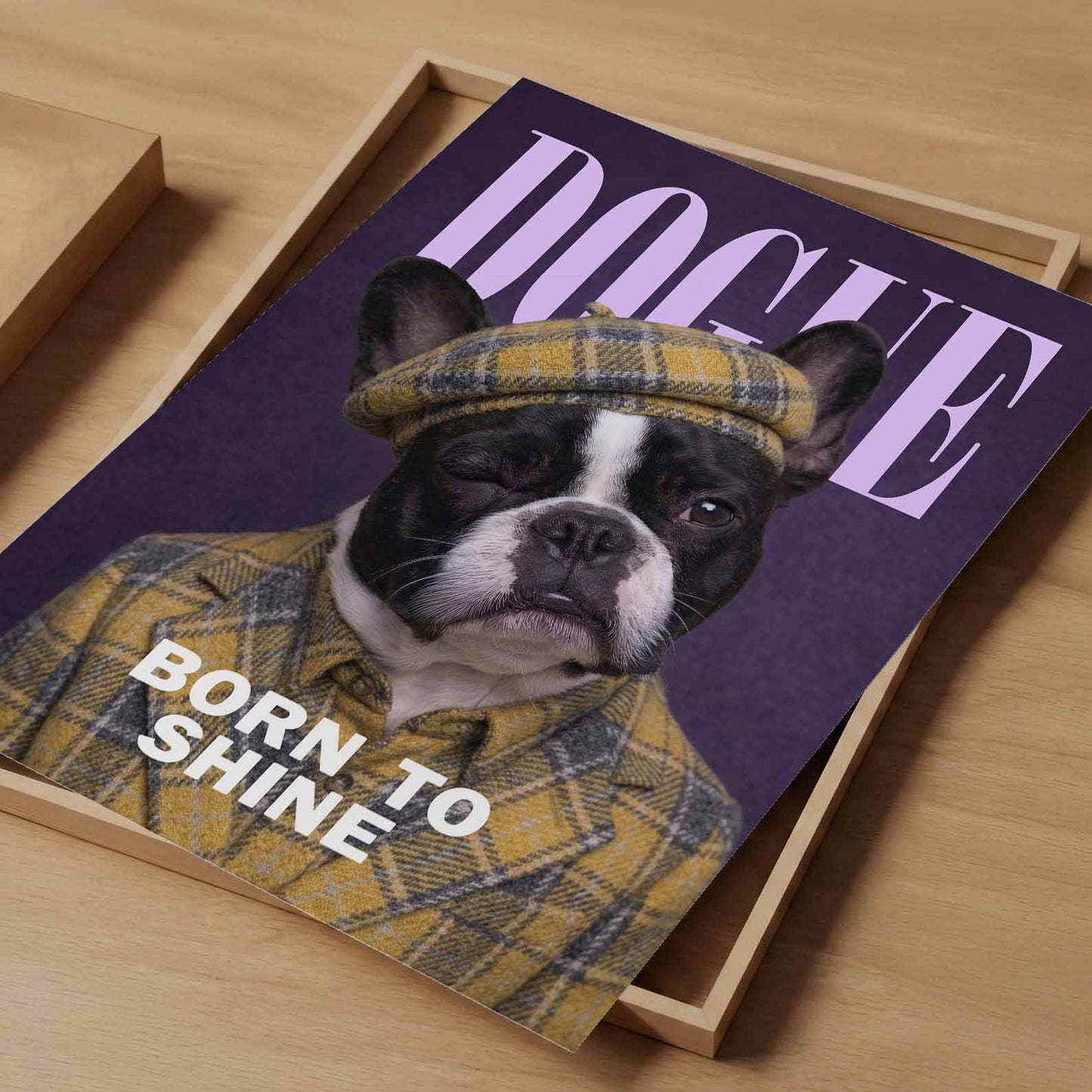 Fashion French Bulldog VII, Vertical, Art Print