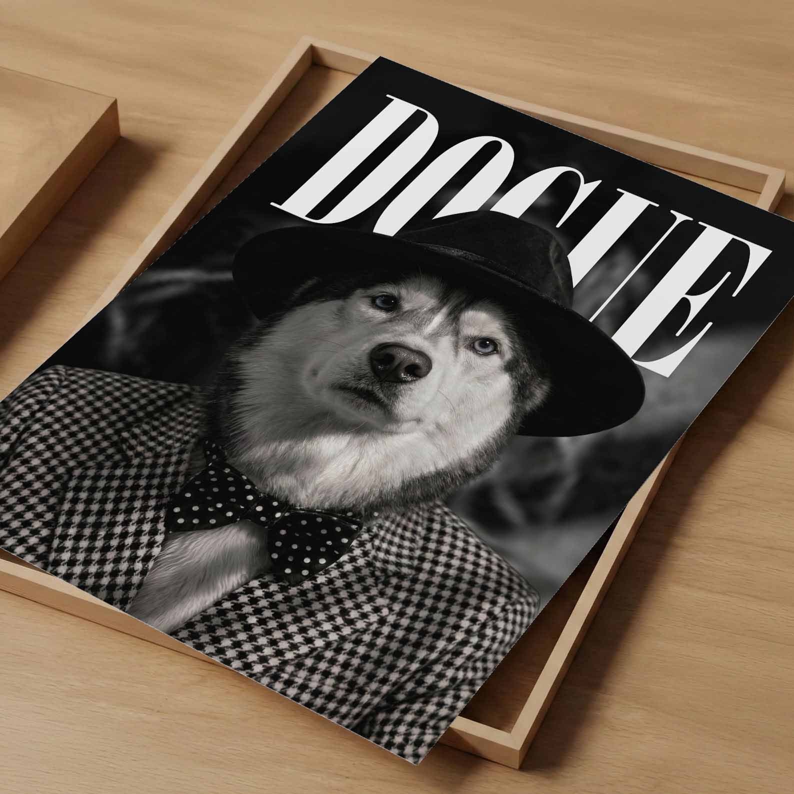 Fashion Husky N, Vertical, Art Print
