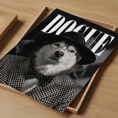 Fashion Husky N, Vertical, Art Print