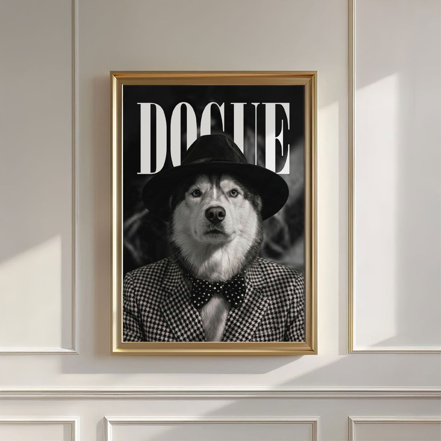 Fashion Husky N, Vertical, Wall Art