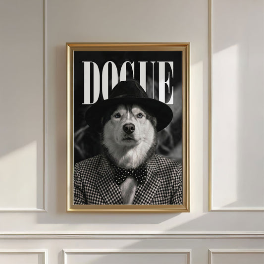 Fashion Husky N, Vertical, Wall Art