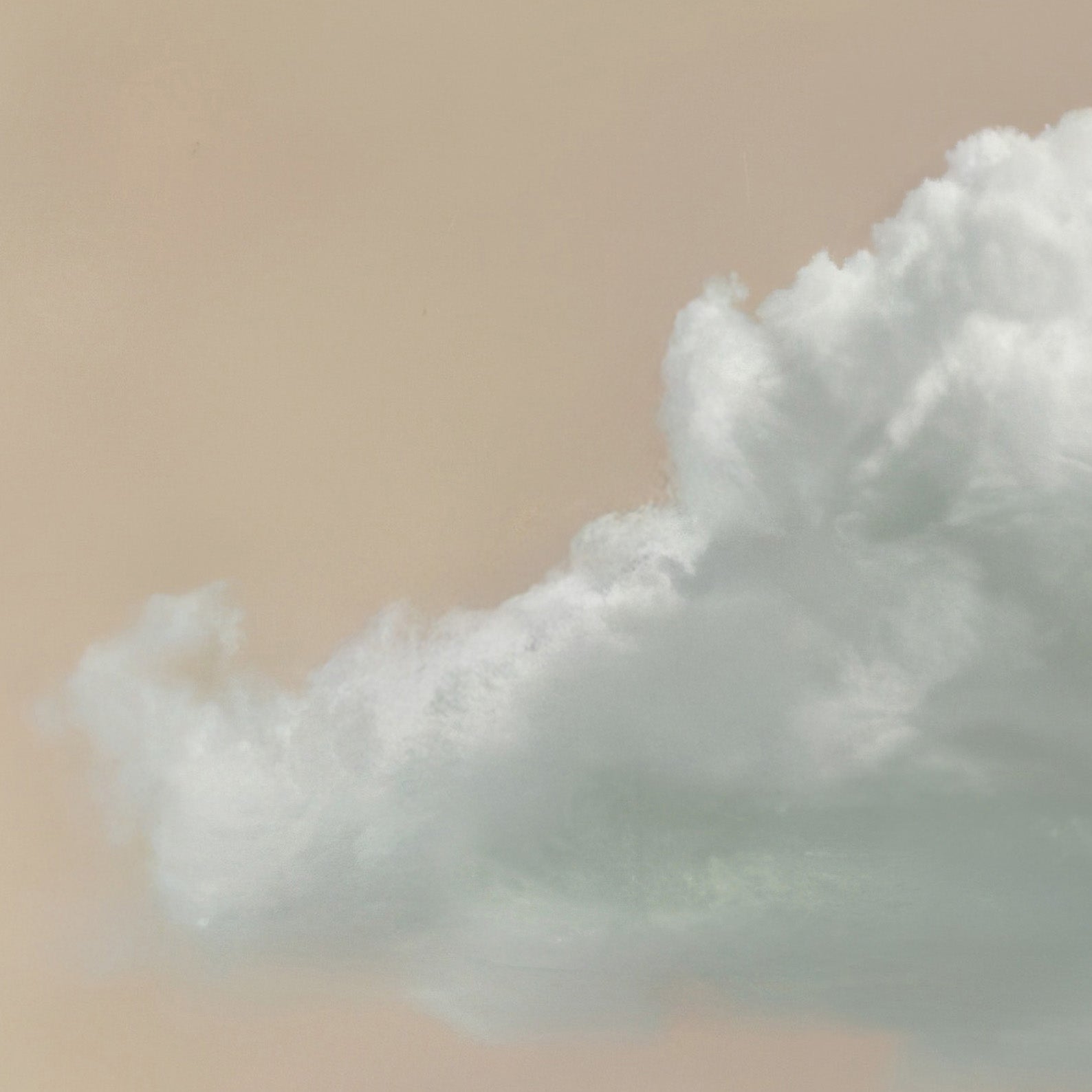 High Resolution Art Texture Of Fluffy Cloud · Beige