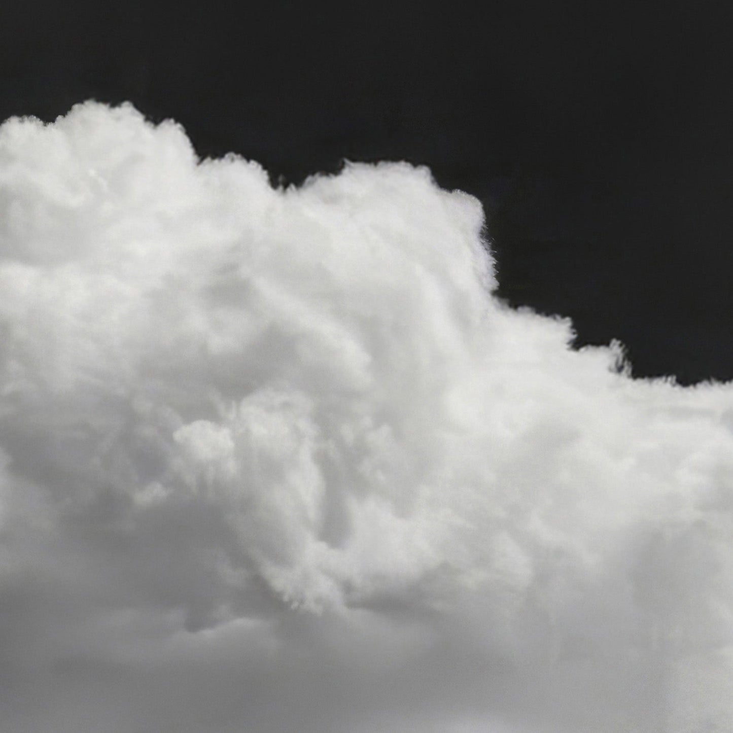 Extreme Close Up Detail Of Fluffy Cloud · Black