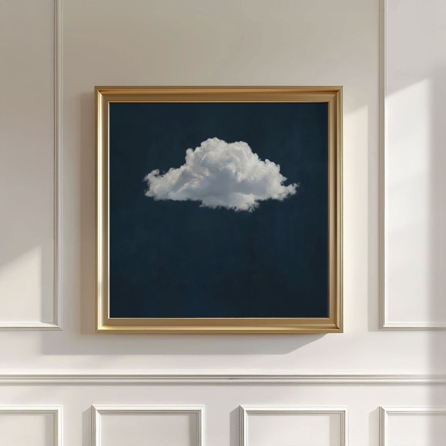 Fluffy Cloud · Blue, Square, Wall Art