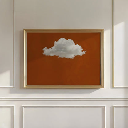 Fluffy Cloud · Burnt Orange, Horizontal, Wall Art