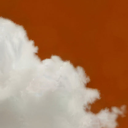 Extreme Close Up Detail Of Fluffy Cloud · Burnt Orange