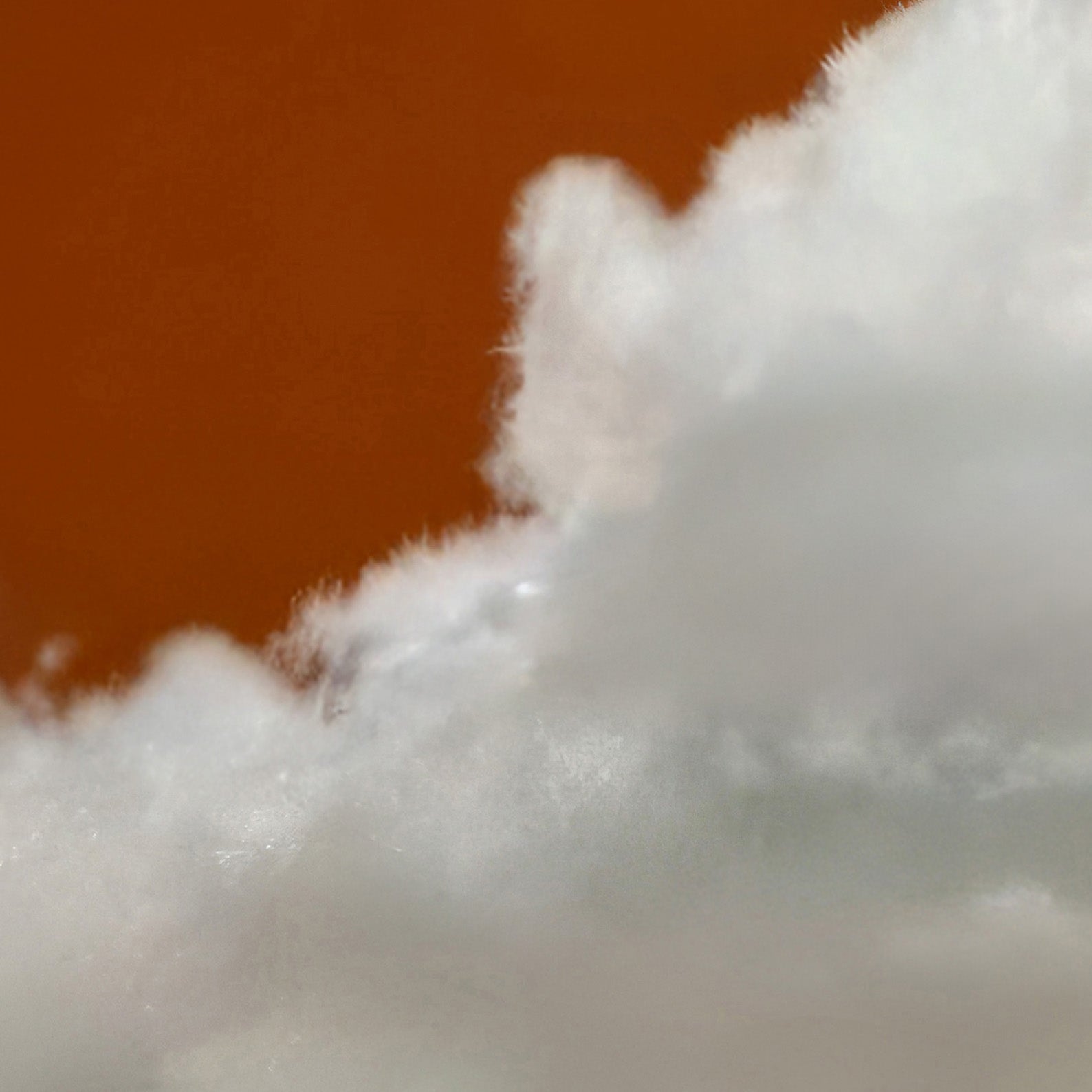 High Resolution Art Texture Of Fluffy Cloud · Burnt Orange