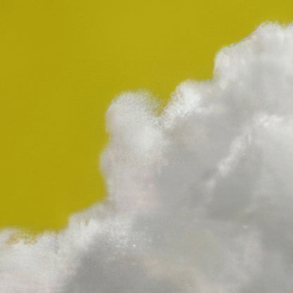 Extreme Close Up Detail Of Fluffy Cloud · Mustard Yellow