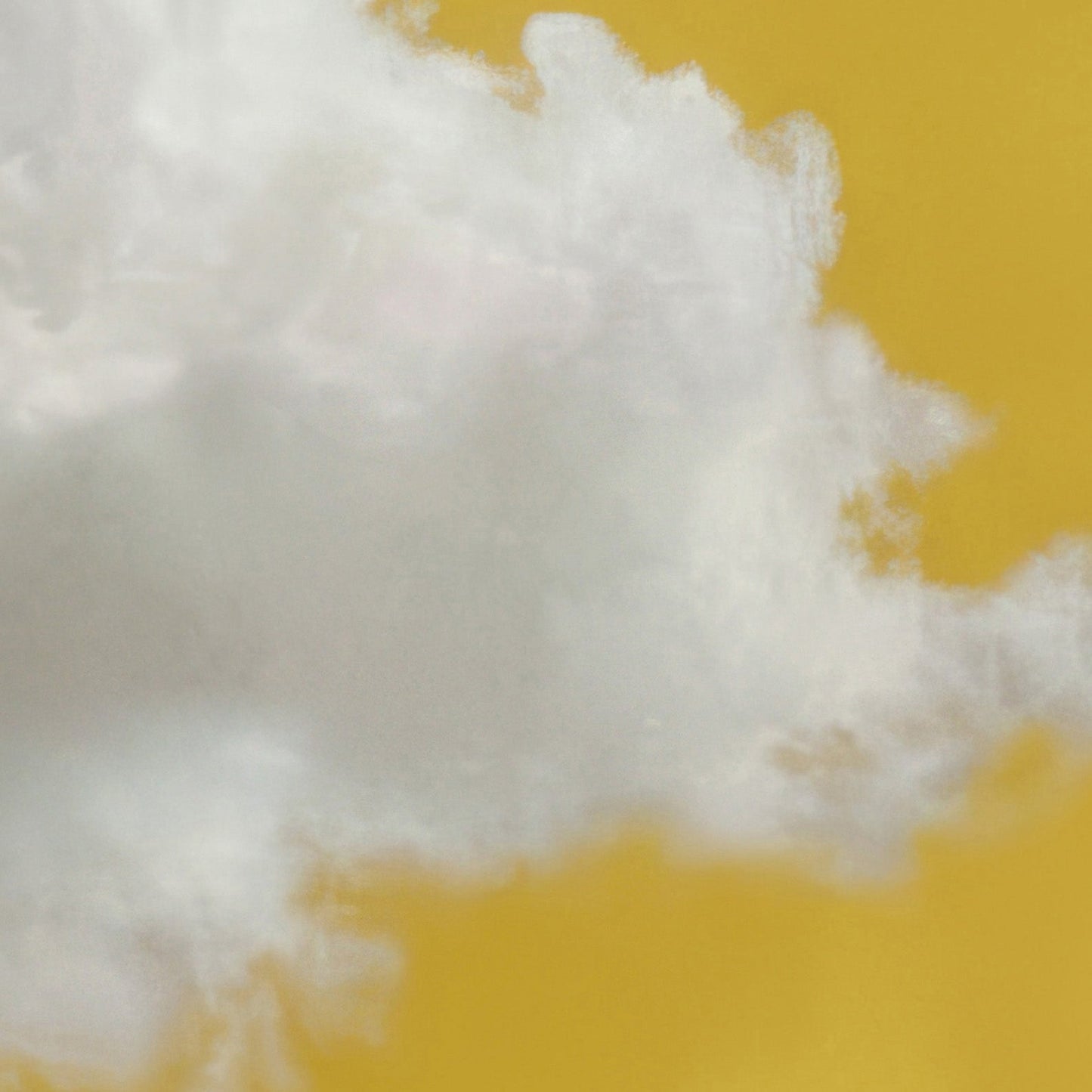 High Resolution Art Texture Of Fluffy Cloud · Ochre Yellow