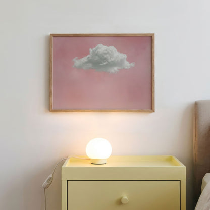 Fluffy Cloud · Pink, Horizontal, Framed Art