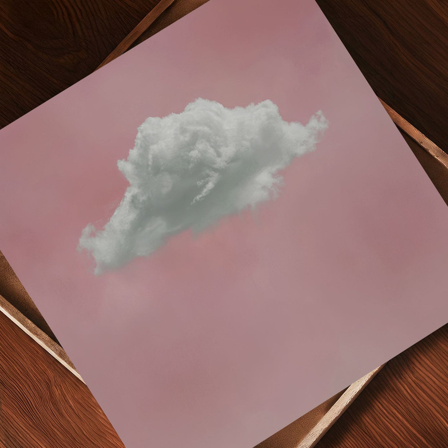 Fluffy Cloud · Pink, Square, Art Print