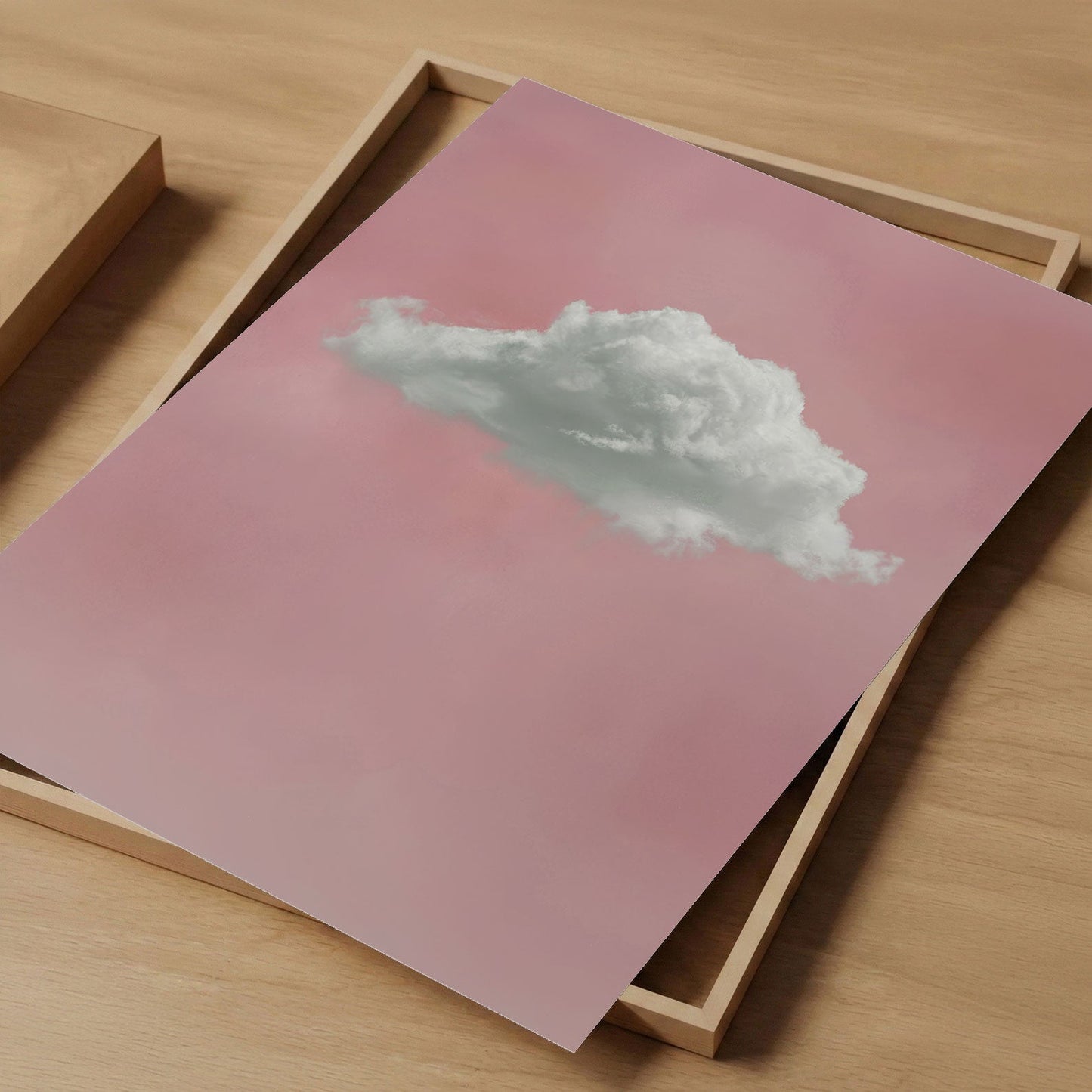 Fluffy Cloud · Pink, Vertical, Art Print