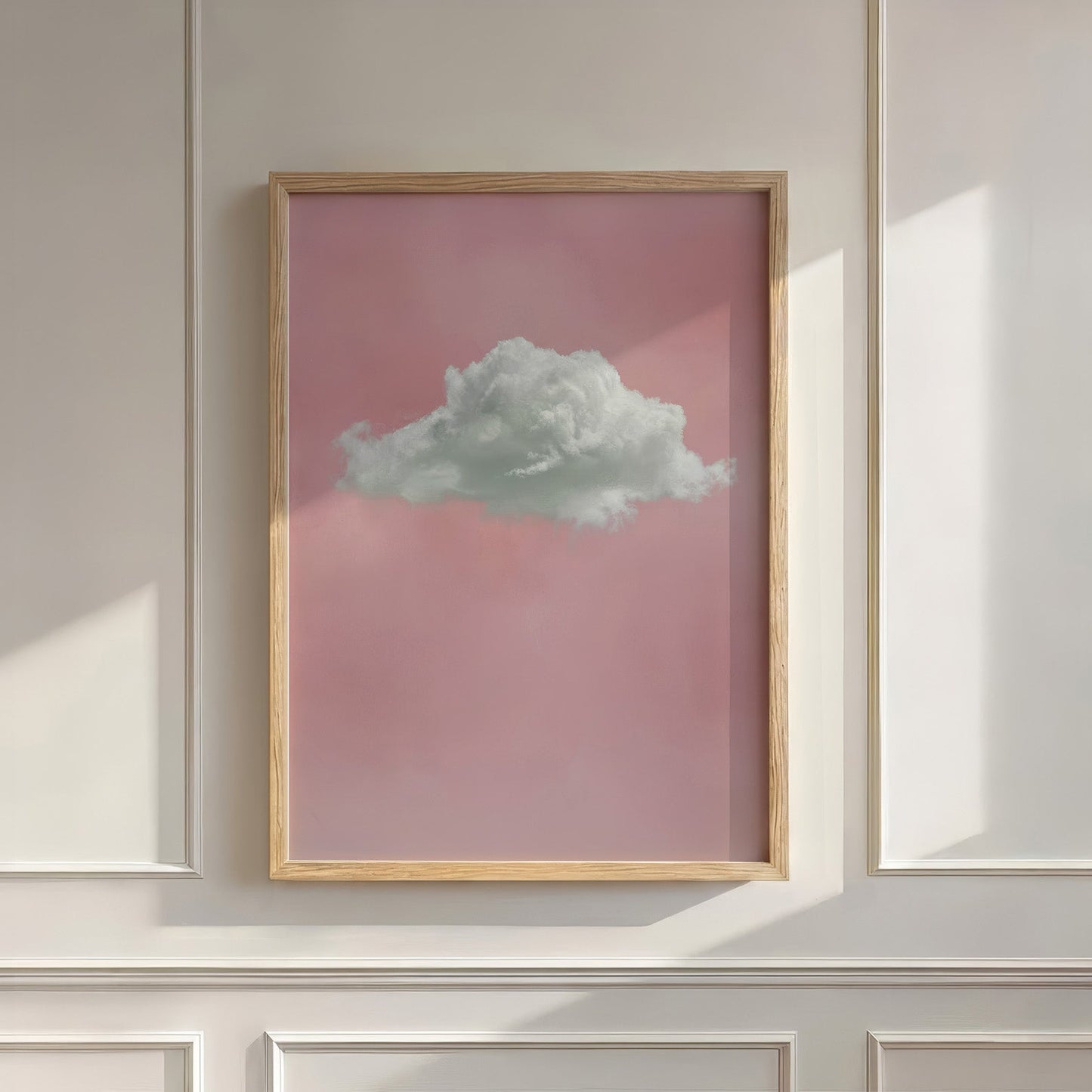 Fluffy Cloud · Pink, Vertical, Wall Art