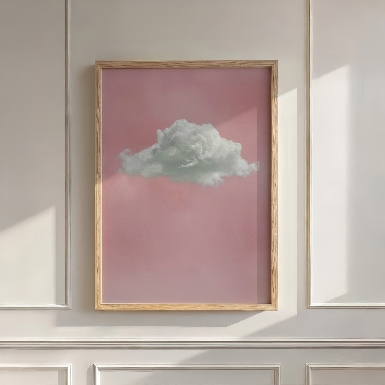 Fluffy Cloud · Pink, Vertical, Wall Art