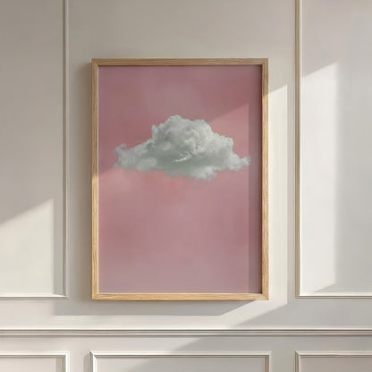 Fluffy Cloud · Pink, Vertical, Wall Art