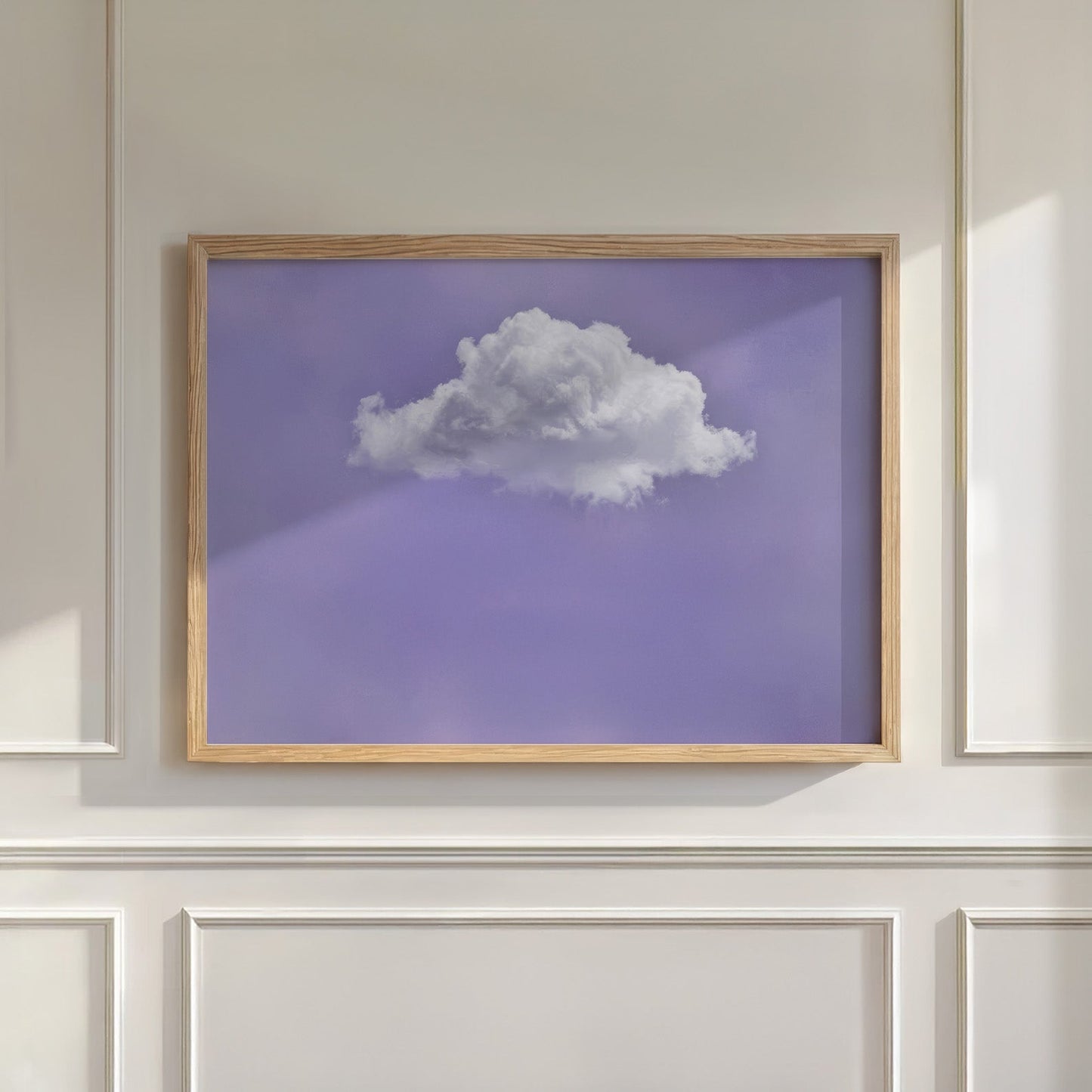 Fluffy Cloud · Purple, Horizontal, Wall Art