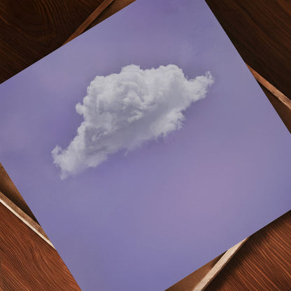 Fluffy Cloud · Purple, Square, Art Print