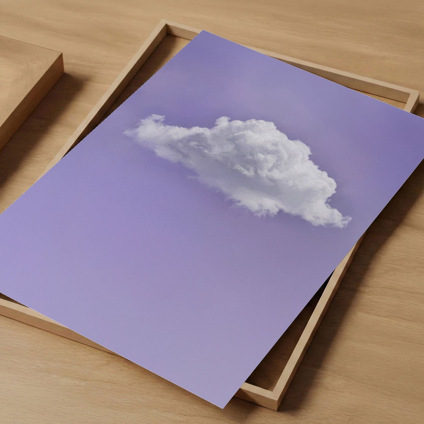 Fluffy Cloud · Purple, Vertical, Art Print