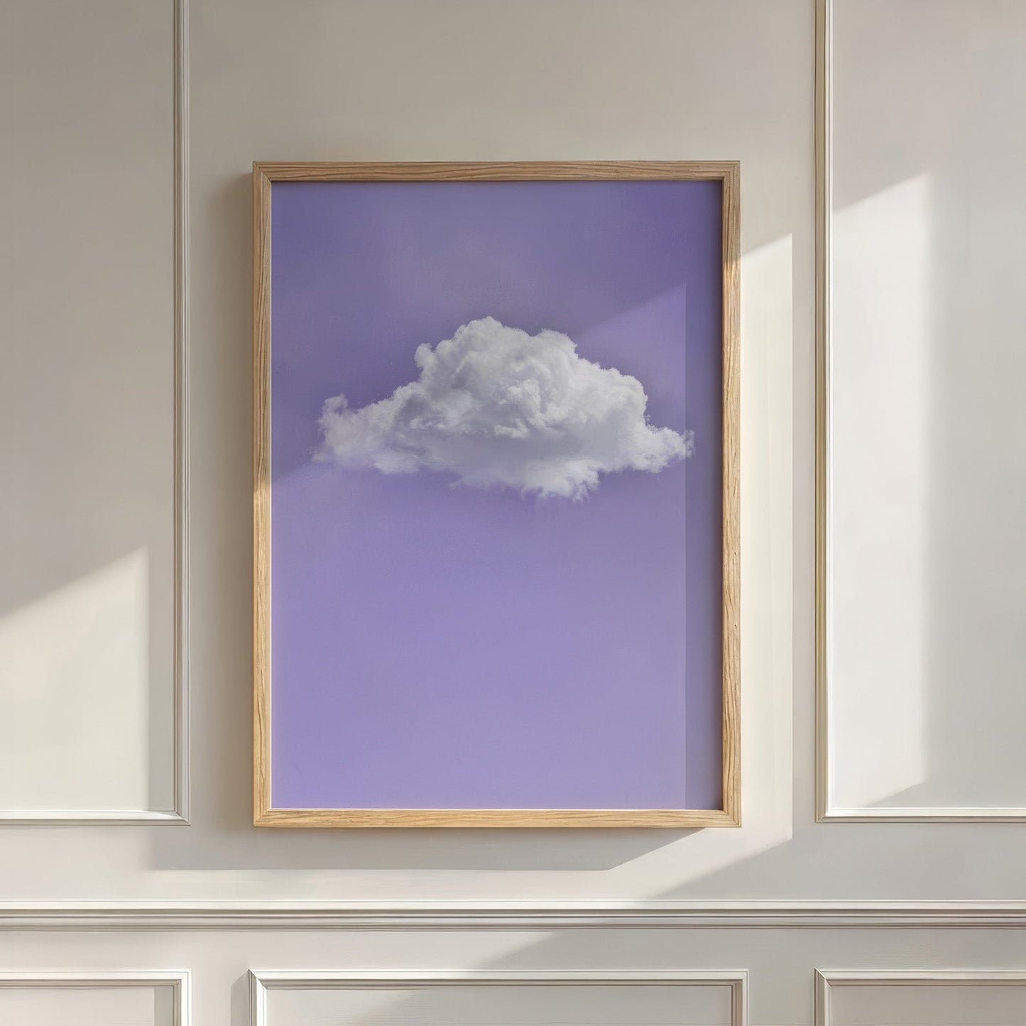 Fluffy Cloud · Purple, Vertical, Wall Art