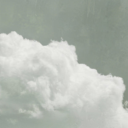Extreme Close Up Detail Of Fluffy Cloud · Sage Green