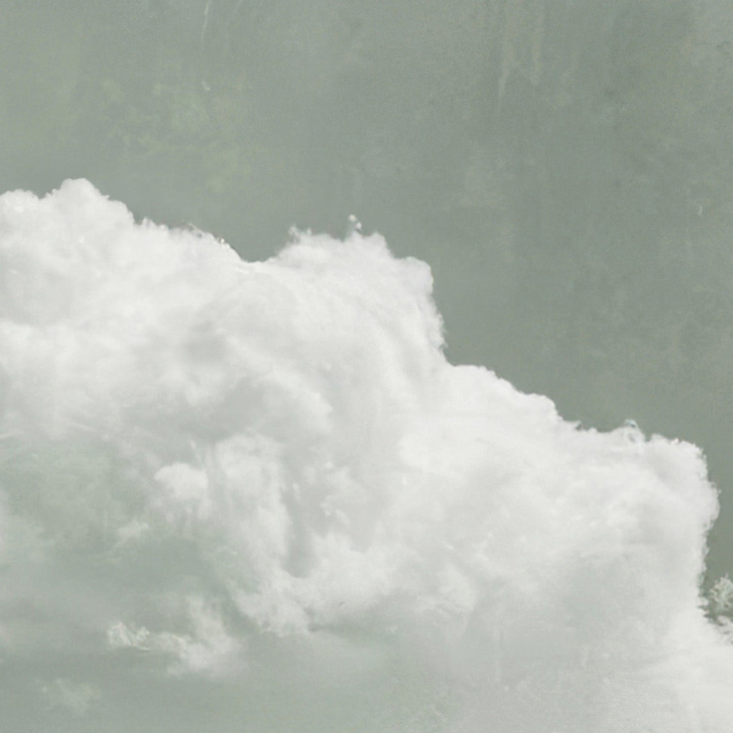 Extreme Close Up Detail Of Fluffy Cloud · Sage Green
