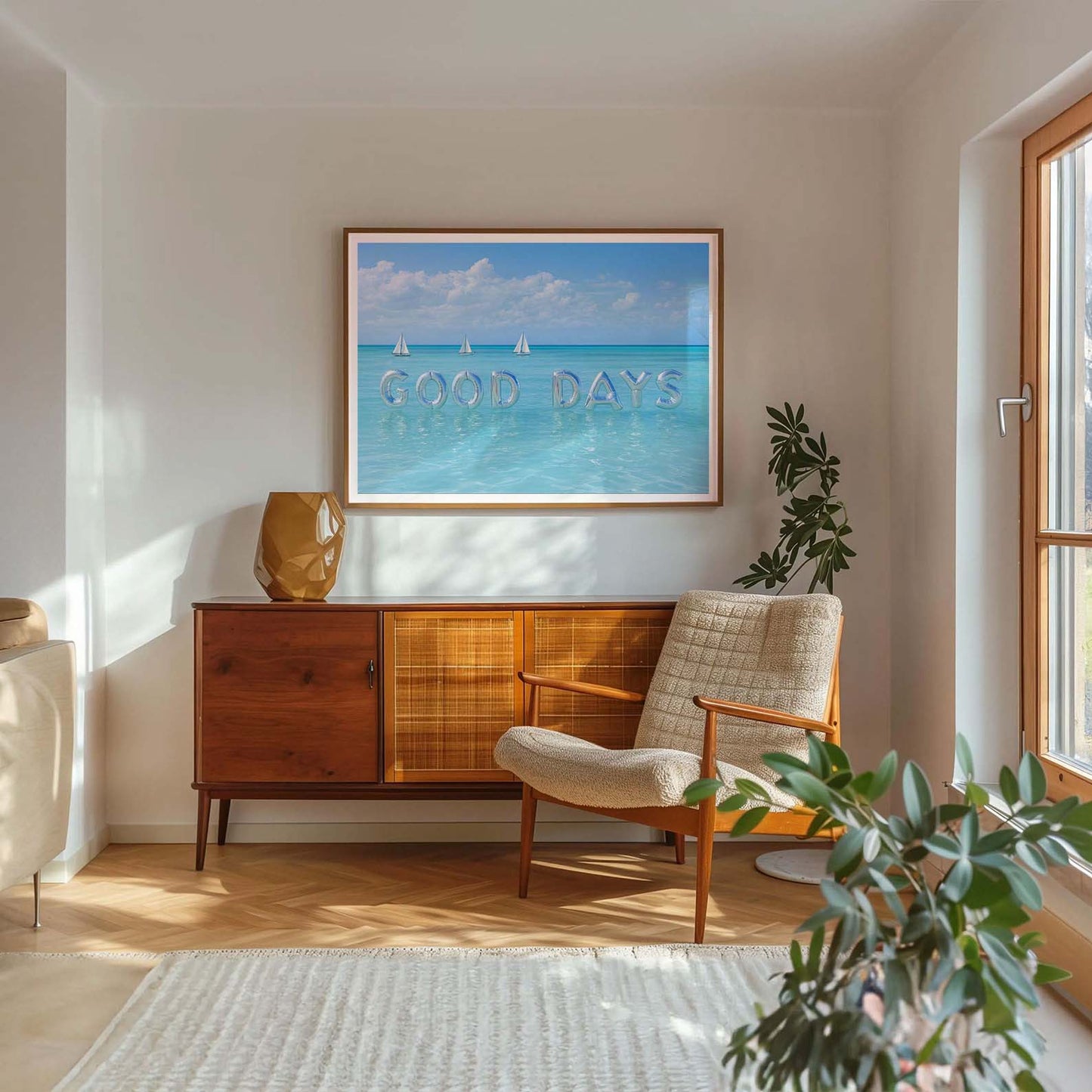 Good Days Balloons, Horizontal, Framed Art