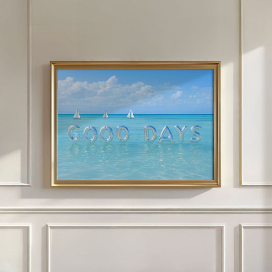 Good Days Balloons, Horizontal, Wall Art
