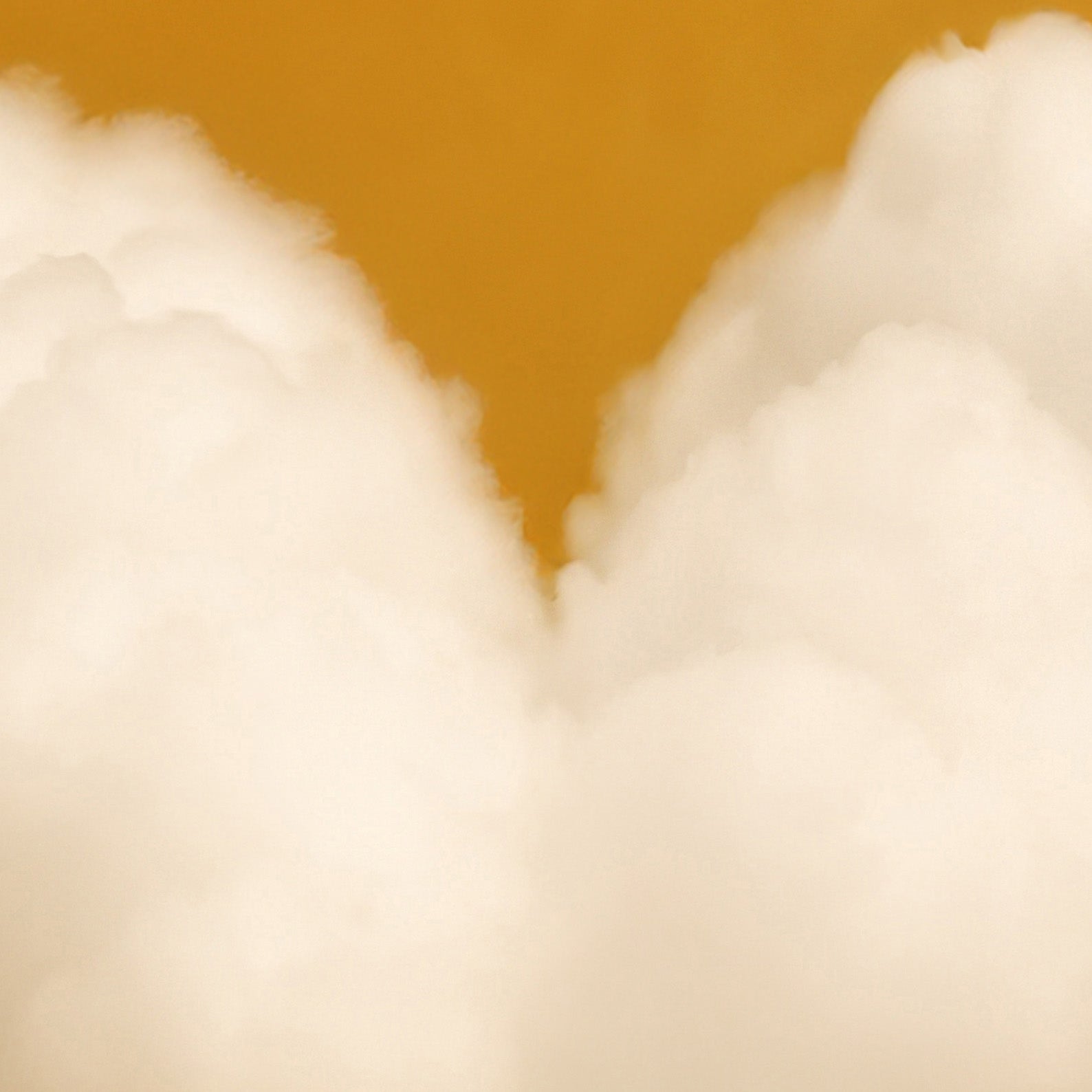Extreme Close Up Detail Of Heart Cloud · Amber Orange
