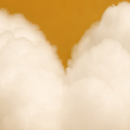 Extreme Close Up Detail Of Heart Cloud · Amber Orange