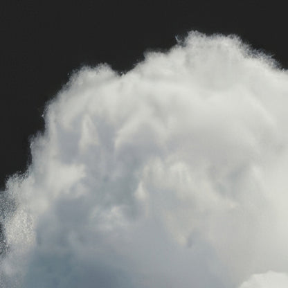Extreme Close Up Detail Of Heart Cloud · Black