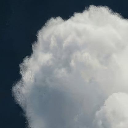 Extreme Close Up Detail Of Heart Cloud · Blue