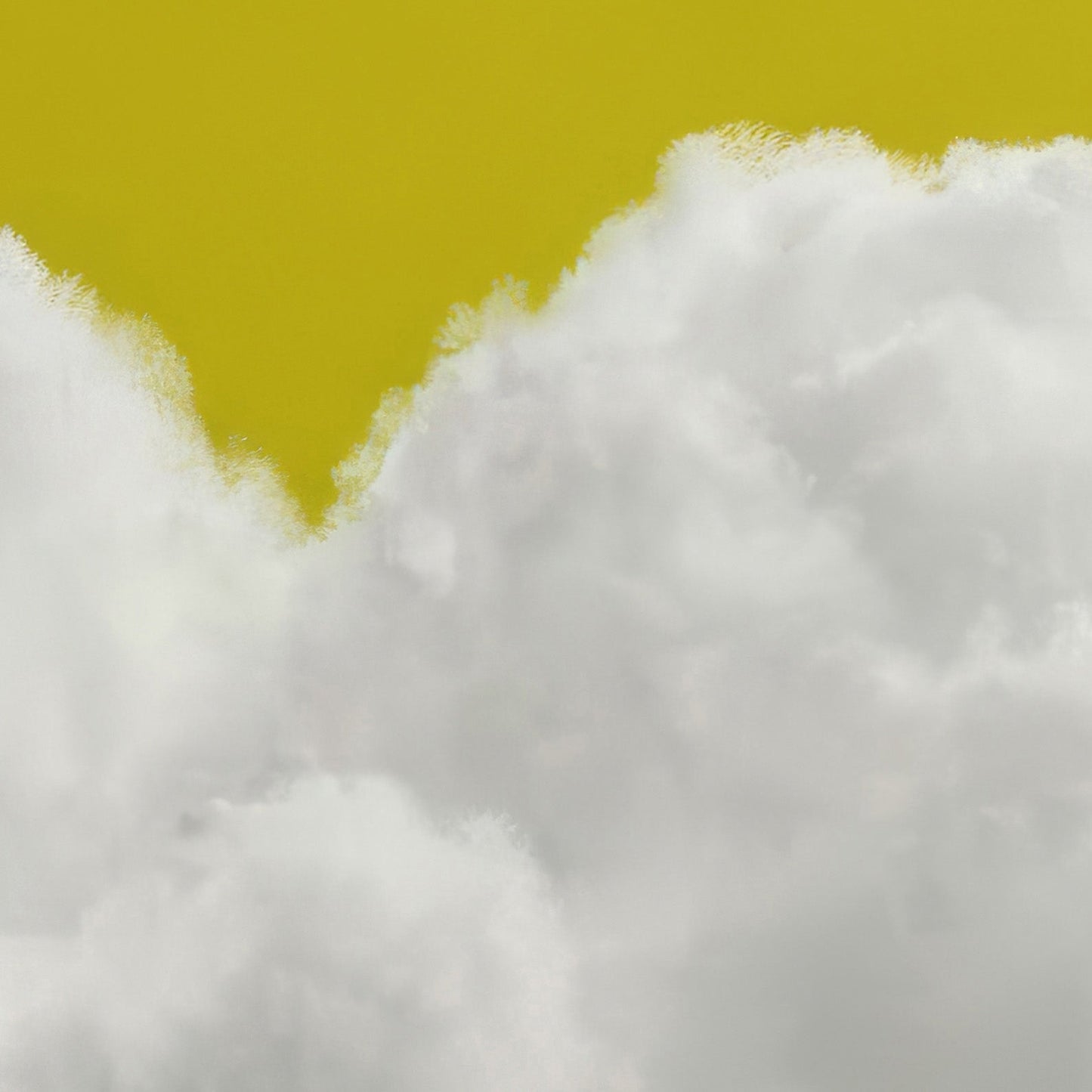 Extreme Close Up Detail Of Heart Cloud · Yellow