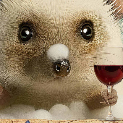 Extreme Close Up Detail Of Hedgehog In Bathtub