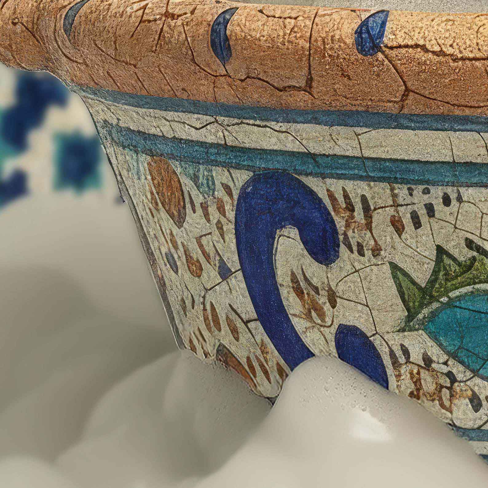 High Resolution Art Texture Of Hedgehog In Bathtub