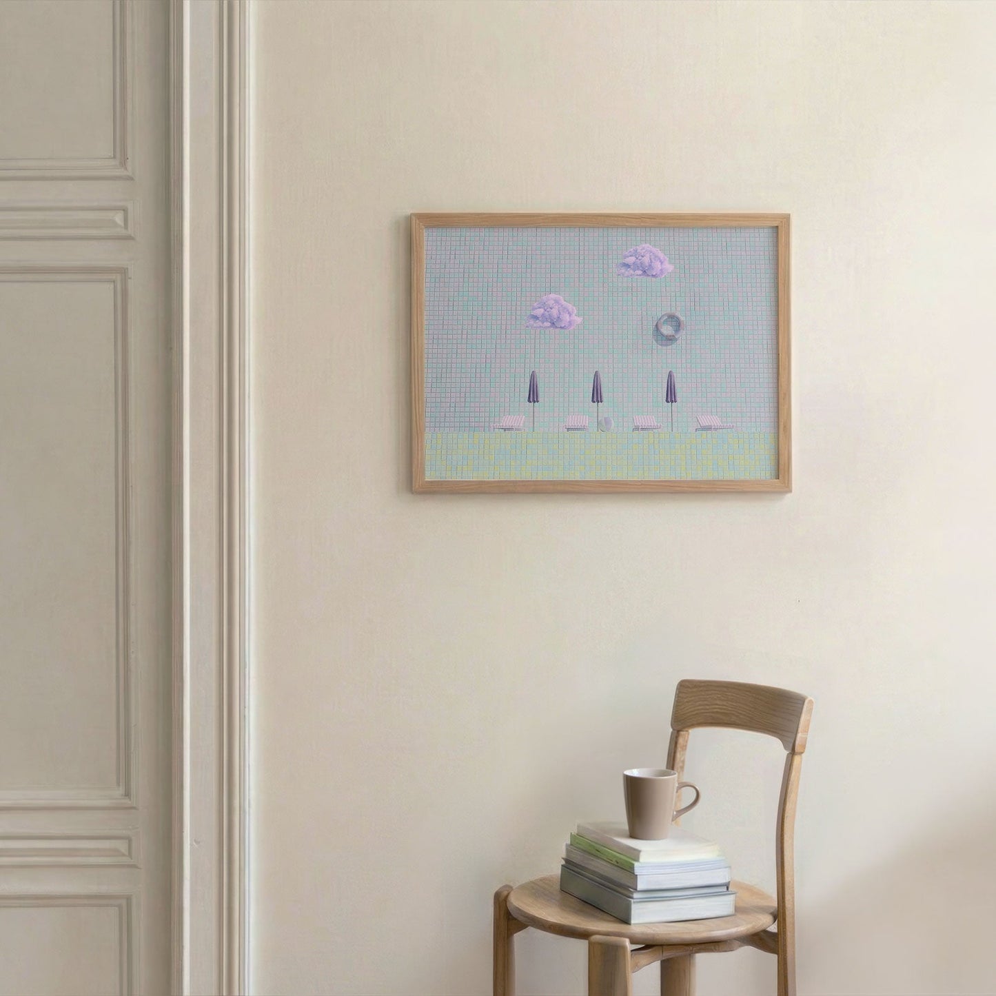 Holiday Mode, Horizontal, Framed Art