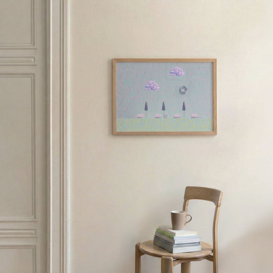 Holiday Mode, Horizontal, Framed Art