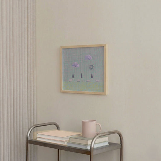 Holiday Mode, Square, Framed Art