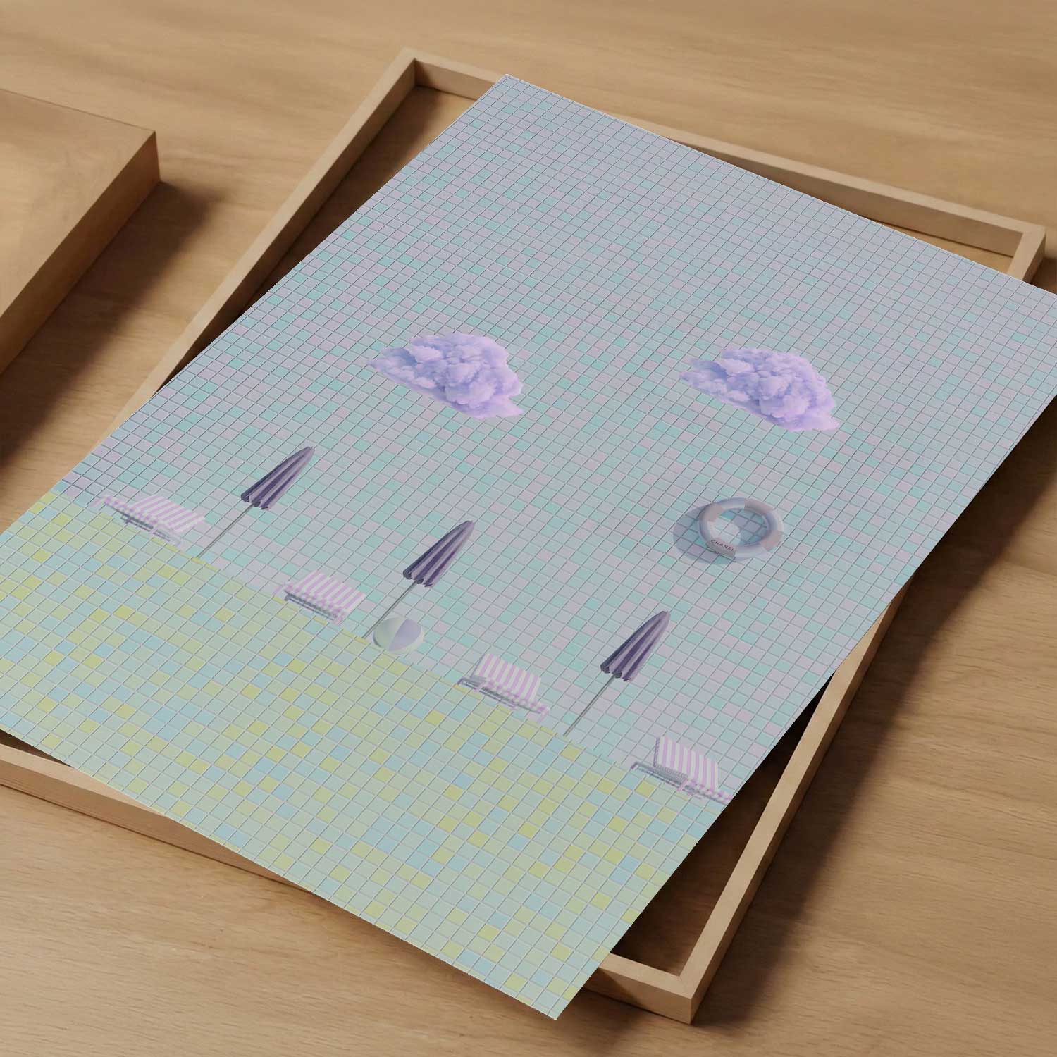 Holiday Mode, Vertical, Art Print