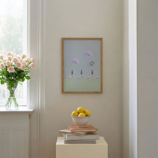 Holiday Mode, Vertical, Framed Art