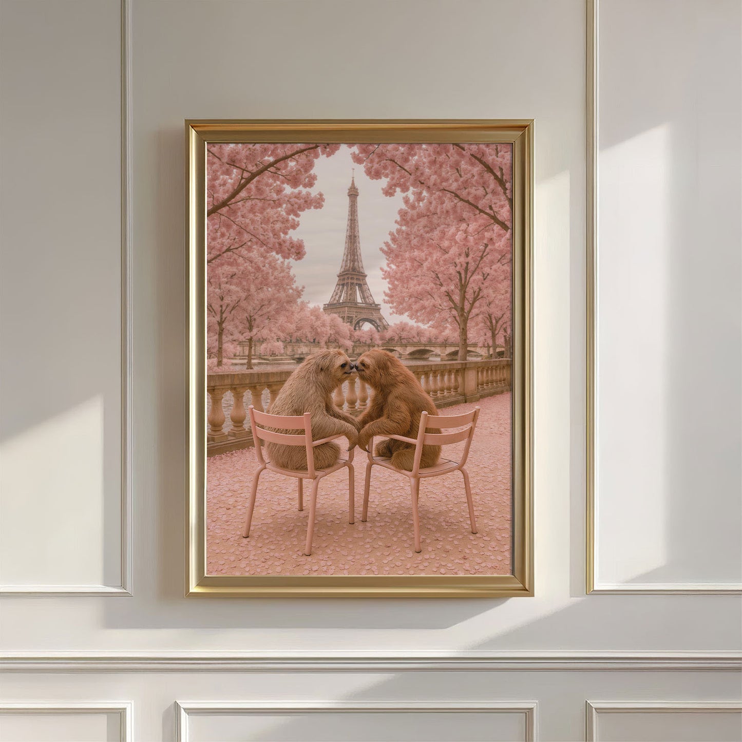 Kiss In Paris, Vertical, Wall Art