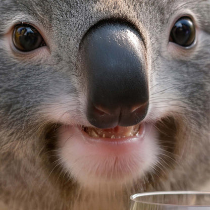 High Resolution Art Texture Of Koala Picnic Toast