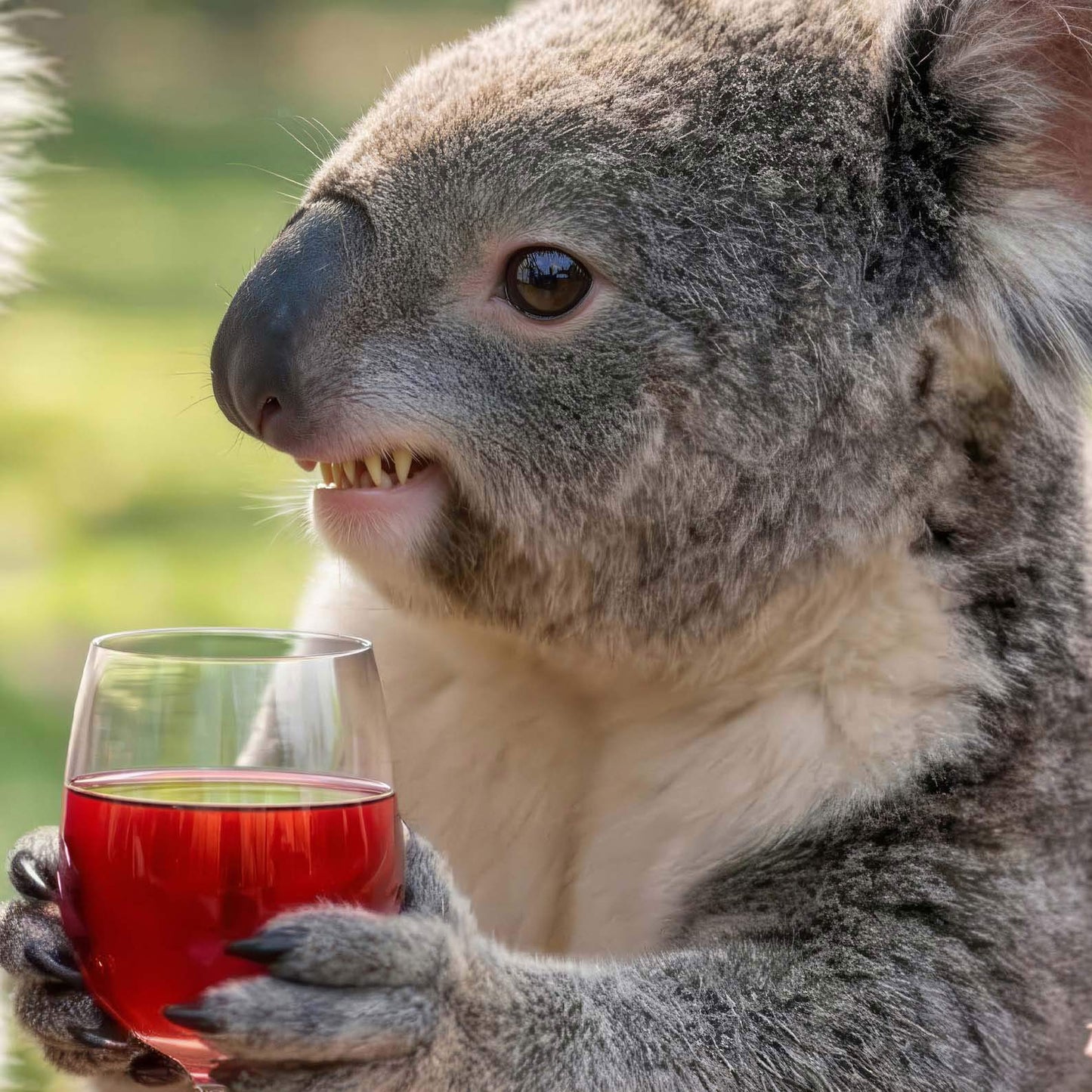 High Definition Print Quality Detail Of Koala Picnic Toast