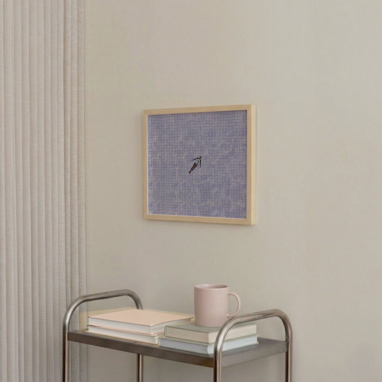 Lavender Drift, Square, Framed Art