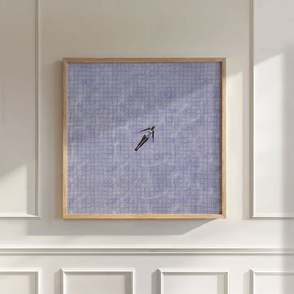 Lavender Drift, Square, Wall Art